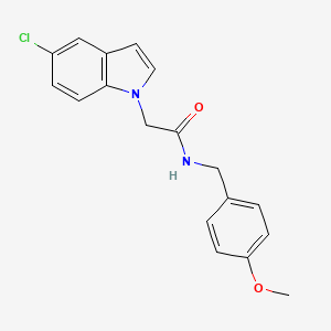 molecular formula C18H17ClN2O2 B11140330 2-(5-chloro-1H-indol-1-yl)-N-(4-methoxybenzyl)acetamide 