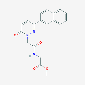 methyl 2-({2-[3-(2-naphthyl)-6-oxo-1(6H)-pyridazinyl]acetyl}amino)acetate