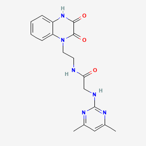 N~2~-(4,6-dimethylpyrimidin-2-yl)-N-[2-(3-hydroxy-2-oxoquinoxalin-1(2H)-yl)ethyl]glycinamide