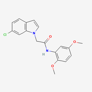 2-(6-chloro-1H-indol-1-yl)-N-(2,5-dimethoxyphenyl)acetamide