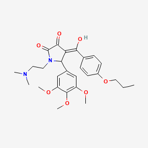 1-[2-(dimethylamino)ethyl]-3-hydroxy-4-[(4-propoxyphenyl)carbonyl]-5-(3,4,5-trimethoxyphenyl)-1,5-dihydro-2H-pyrrol-2-one