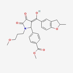 methyl 4-{4-hydroxy-1-(3-methoxypropyl)-3-[(2-methyl-2,3-dihydro-1-benzofuran-5-yl)carbonyl]-5-oxo-2,5-dihydro-1H-pyrrol-2-yl}benzoate