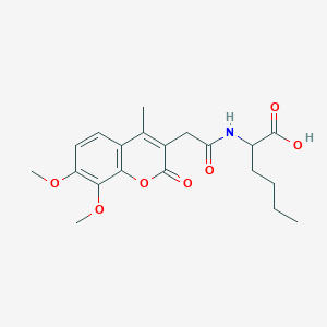 N-[(7,8-dimethoxy-4-methyl-2-oxo-2H-chromen-3-yl)acetyl]norleucine