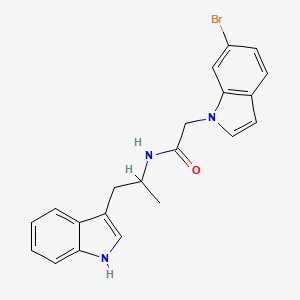 2-(6-bromo-1H-indol-1-yl)-N-[1-(1H-indol-3-yl)propan-2-yl]acetamide