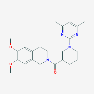 (6,7-dimethoxy-3,4-dihydroisoquinolin-2(1H)-yl)[1-(4,6-dimethylpyrimidin-2-yl)piperidin-3-yl]methanone