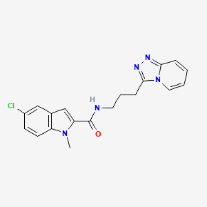 5-chloro-1-methyl-N-(3-[1,2,4]triazolo[4,3-a]pyridin-3-ylpropyl)-1H-indole-2-carboxamide