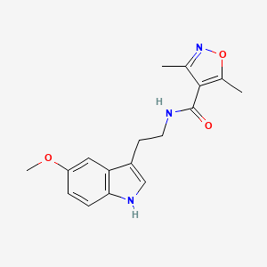 N-[2-(5-methoxy-1H-indol-3-yl)ethyl]-3,5-dimethyl-4-isoxazolecarboxamide