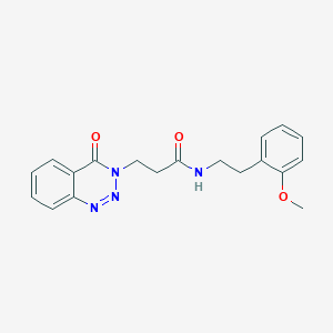 N-[2-(2-methoxyphenyl)ethyl]-3-(4-oxo-1,2,3-benzotriazin-3(4H)-yl)propanamide