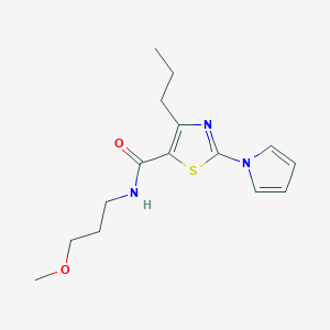 N-(3-methoxypropyl)-4-propyl-2-(1H-pyrrol-1-yl)-1,3-thiazole-5-carboxamide