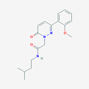 molecular formula C18H23N3O3 B11140523 N-isopentyl-2-[3-(2-methoxyphenyl)-6-oxo-1(6H)-pyridazinyl]acetamide 