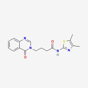 N-(4,5-dimethyl-1,3-thiazol-2-yl)-4-[4-oxo-3(4H)-quinazolinyl]butanamide