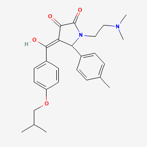 1-[2-(dimethylamino)ethyl]-3-hydroxy-5-(4-methylphenyl)-4-{[4-(2-methylpropoxy)phenyl]carbonyl}-1,5-dihydro-2H-pyrrol-2-one