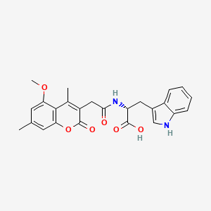 N-[(5-methoxy-4,7-dimethyl-2-oxo-2H-chromen-3-yl)acetyl]-D-tryptophan