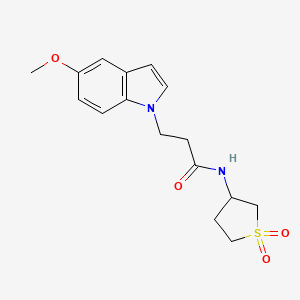 N-(1,1-dioxidotetrahydro-3-thienyl)-3-(5-methoxy-1H-indol-1-yl)propanamide