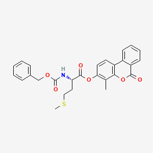 4-methyl-6-oxo-6H-benzo[c]chromen-3-yl N-[(benzyloxy)carbonyl]-L-methioninate