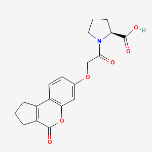 1-{[(4-oxo-1,2,3,4-tetrahydrocyclopenta[c]chromen-7-yl)oxy]acetyl}-L-proline