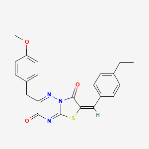 (2E)-2-(4-ethylbenzylidene)-6-(4-methoxybenzyl)-7H-[1,3]thiazolo[3,2-b][1,2,4]triazine-3,7(2H)-dione