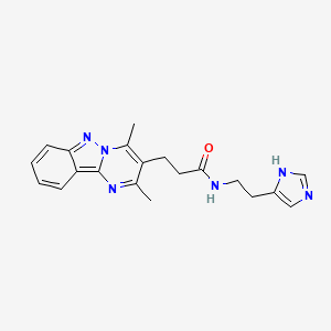 3-(2,4-dimethylpyrimido[1,2-b]indazol-3-yl)-N-[2-(1H-imidazol-5-yl)ethyl]propanamide