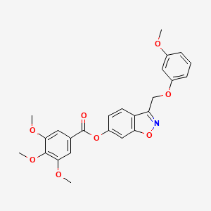 3-[(3-Methoxyphenoxy)methyl]-1,2-benzoxazol-6-yl 3,4,5-trimethoxybenzoate