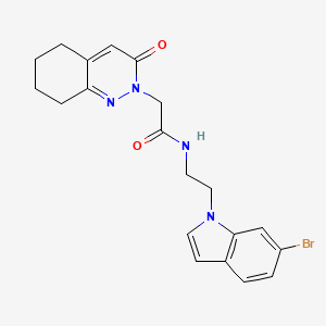 N-[2-(6-bromo-1H-indol-1-yl)ethyl]-2-(3-oxo-5,6,7,8-tetrahydrocinnolin-2(3H)-yl)acetamide