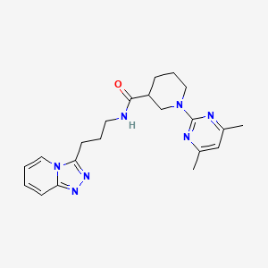 1-(4,6-dimethyl-2-pyrimidinyl)-N-(3-[1,2,4]triazolo[4,3-a]pyridin-3-ylpropyl)-3-piperidinecarboxamide