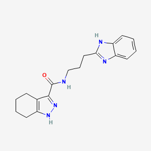 N-[3-(1H-benzimidazol-2-yl)propyl]-4,5,6,7-tetrahydro-2H-indazole-3-carboxamide