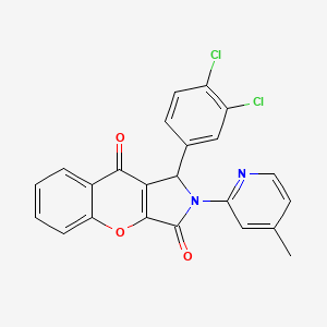 1-(3,4-Dichlorophenyl)-2-(4-methylpyridin-2-yl)-1,2-dihydrochromeno[2,3-c]pyrrole-3,9-dione