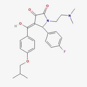 1-[2-(dimethylamino)ethyl]-5-(4-fluorophenyl)-3-hydroxy-4-{[4-(2-methylpropoxy)phenyl]carbonyl}-1,5-dihydro-2H-pyrrol-2-one