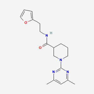 1-(4,6-dimethylpyrimidin-2-yl)-N-[2-(furan-2-yl)ethyl]piperidine-3-carboxamide