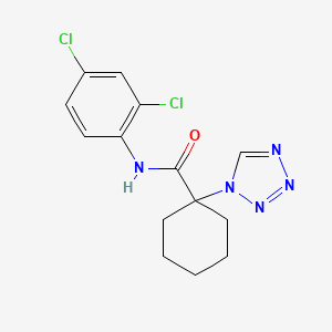 N-(2,4-dichlorophenyl)-1-(1H-tetrazol-1-yl)cyclohexanecarboxamide