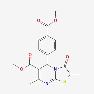 methyl 5-[4-(methoxycarbonyl)phenyl]-2,7-dimethyl-3-oxo-2,3-dihydro-5H-[1,3]thiazolo[3,2-a]pyrimidine-6-carboxylate