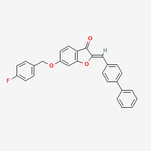 6-[(4-Fluorophenyl)methoxy]-2-[(4-phenylphenyl)methylene]benzo[b]furan-3-one