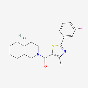 [2-(3-fluorophenyl)-4-methyl-1,3-thiazol-5-yl](4a-hydroxyoctahydroisoquinolin-2(1H)-yl)methanone