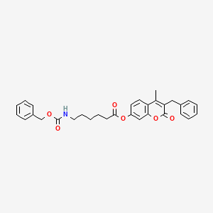 3-benzyl-4-methyl-2-oxo-2H-chromen-7-yl 6-{[(benzyloxy)carbonyl]amino}hexanoate