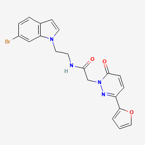 N-[2-(6-bromo-1H-indol-1-yl)ethyl]-2-[3-(2-furyl)-6-oxo-1(6H)-pyridazinyl]acetamide