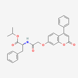 propan-2-yl N-{[(2-oxo-4-phenyl-2H-chromen-7-yl)oxy]acetyl}-D-phenylalaninate