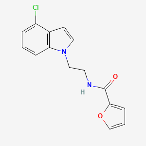 N-[2-(4-chloro-1H-indol-1-yl)ethyl]-2-furamide