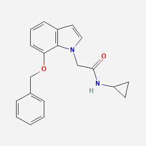 2-(7-(benzyloxy)-1H-indol-1-yl)-N-cyclopropylacetamide