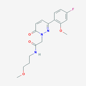 2-[3-(4-fluoro-2-methoxyphenyl)-6-oxopyridazin-1(6H)-yl]-N-(3-methoxypropyl)acetamide