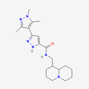 1',3',5'-Trimethyl-N-[(octahydro-1H-quinolizin-1-YL)methyl]-1'H,2H-[3,4'-bipyrazole]-5-carboxamide