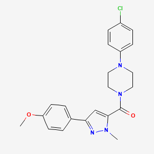 [4-(4-chlorophenyl)piperazino][3-(4-methoxyphenyl)-1-methyl-1H-pyrazol-5-yl]methanone