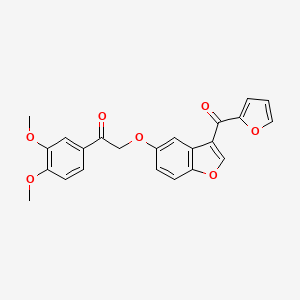 1-(3,4-Dimethoxyphenyl)-2-{[3-(furan-2-ylcarbonyl)-1-benzofuran-5-yl]oxy}ethanone