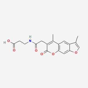 N-[(3,5-dimethyl-7-oxo-7H-furo[3,2-g]chromen-6-yl)acetyl]-beta-alanine