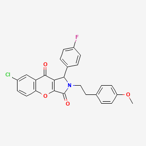 7-Chloro-1-(4-fluorophenyl)-2-[2-(4-methoxyphenyl)ethyl]-1,2-dihydrochromeno[2,3-c]pyrrole-3,9-dione