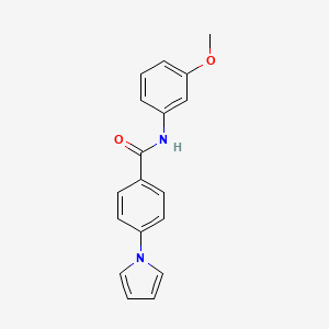 N-(3-methoxyphenyl)-4-(1H-pyrrol-1-yl)benzamide