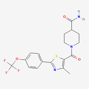 1-({4-Methyl-2-[4-(trifluoromethoxy)phenyl]-1,3-thiazol-5-yl}carbonyl)-4-piperidinecarboxamide