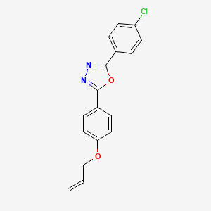 2-(4-Chlorophenyl)-5-[4-(prop-2-en-1-yloxy)phenyl]-1,3,4-oxadiazole