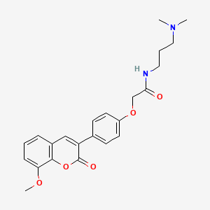 N-[3-(dimethylamino)propyl]-2-[4-(8-methoxy-2-oxo-2H-chromen-3-yl)phenoxy]acetamide