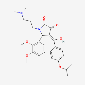 5-(2,3-dimethoxyphenyl)-1-[3-(dimethylamino)propyl]-3-hydroxy-4-{[4-(propan-2-yloxy)phenyl]carbonyl}-1,5-dihydro-2H-pyrrol-2-one