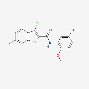 3-chloro-N-(2,5-dimethoxyphenyl)-6-methyl-1-benzothiophene-2-carboxamide